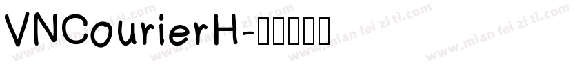 VNCourierH字体转换