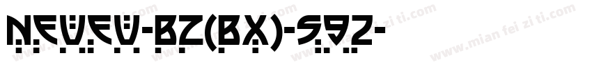 NEUEU-BZ(BX)-S92字体转换