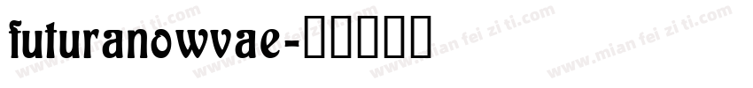futuranowvae字体转换