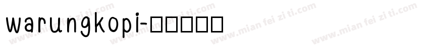 warungkopi字体转换