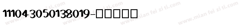 111043050138019字体转换
