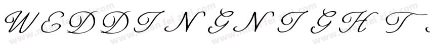 WEDDINGNIGHTMRES字体转换