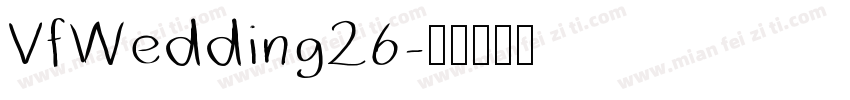 VfWedding26字体转换