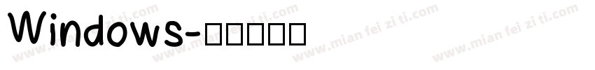 Windows字体转换