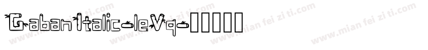 GabanItalic-leVq字体转换