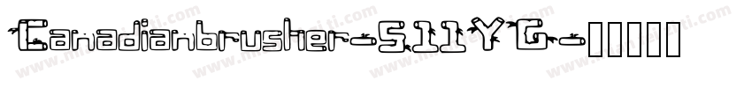 Canadianbrusher-511YG字体转换