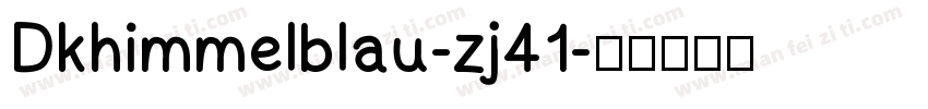 Dkhimmelblau-zj41字体转换