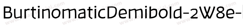 BurtinomaticDemibold-2W8e字体转换