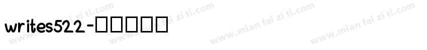 writes522字体转换
