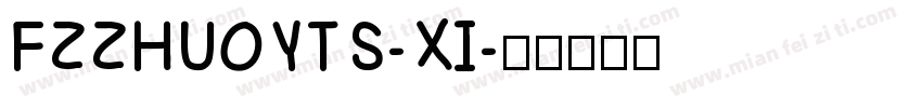 FZZHUOYTS-XI字体转换