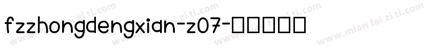 fzzhongdengxian-z07字体转换