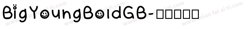 BigYoungBoldGB字体转换