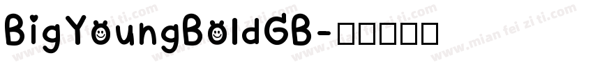 BigYoungBoldGB字体转换