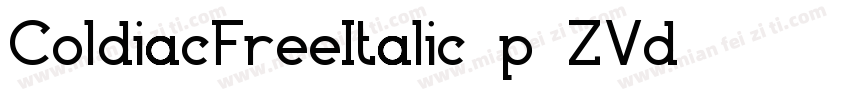 ColdiacFreeItalic-p7ZVd字体转换
