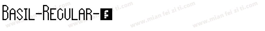 Basil-Regular字体转换