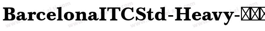 BarcelonaITCStd-Heavy字体转换