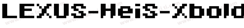 LEXUS-HeiS-Xbold-U字体转换