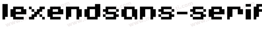 lexendsans-serif字体转换