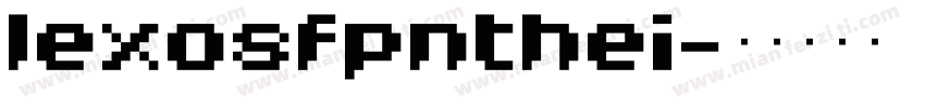 lexosfpnthei字体转换