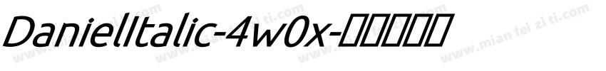 DanielItalic-4w0x字体转换