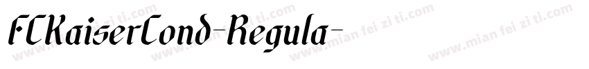FCKaiserCond-Regula字体转换