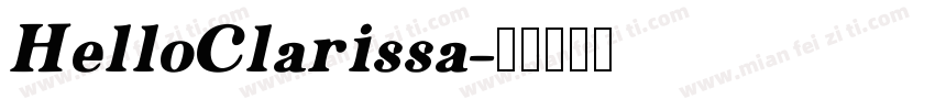 HelloClarissa字体转换