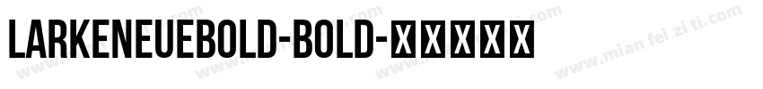 LarkeNeueBold-Bold字体转换