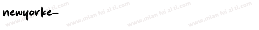 newyorke字体转换