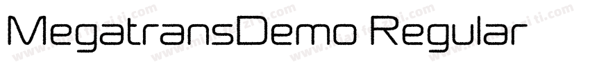 MegatransDemo-Regular字体转换