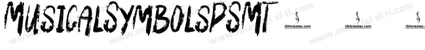 MusicalSymbolsPSMT字体转换
