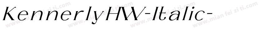 KennerlyHW-Italic字体转换