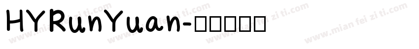 HYRunYuan字体转换