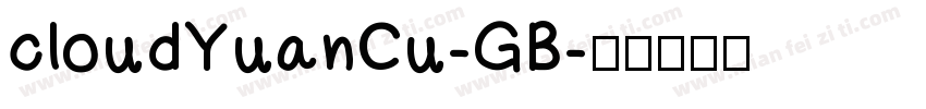 cloudYuanCu-GB字体转换