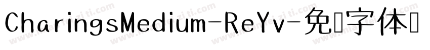 CharingsMedium-ReYv字体转换