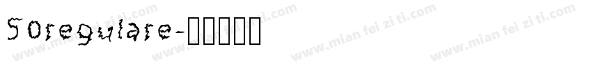 50regulare字体转换