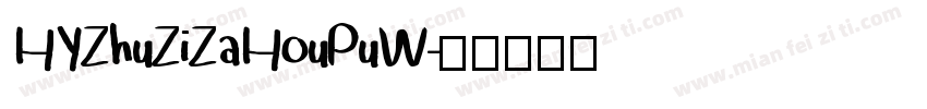 HYZhuZiZaHouPuW字体转换