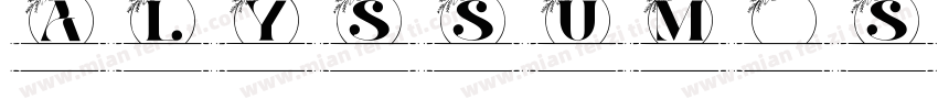 Alyssum-Sans字体转换