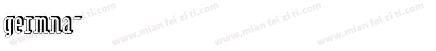germna字体转换