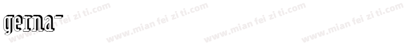 gerna字体转换