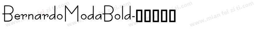 BernardoModaBold字体转换