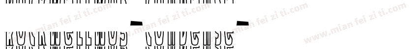 RockwellW05-Condense字体转换