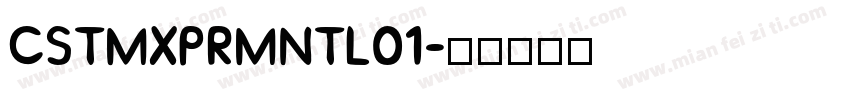 CSTMXPRMNTL01字体转换