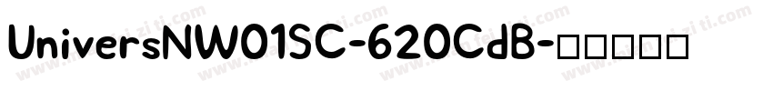 UniversNW01SC-620CdB字体转换
