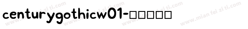 centurygothicw01字体转换
