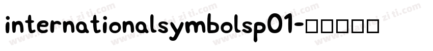 internationalsymbolsp01字体转换