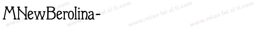 MNewBerolina字体转换