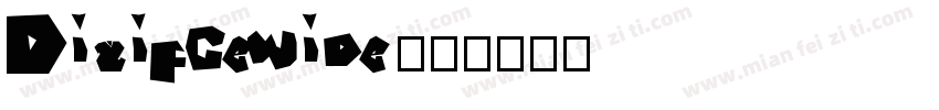Digifcewide字体转换