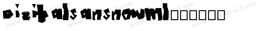 digitalsansnowml字体转换
