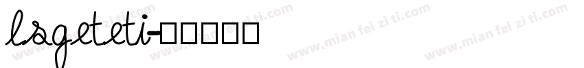 lsgeteti字体转换
