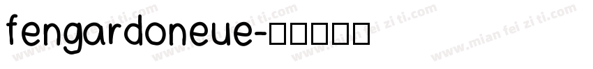 fengardoneue字体转换